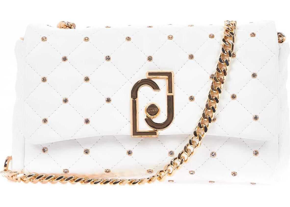 Liu Jo Small quilted crossbody bag White