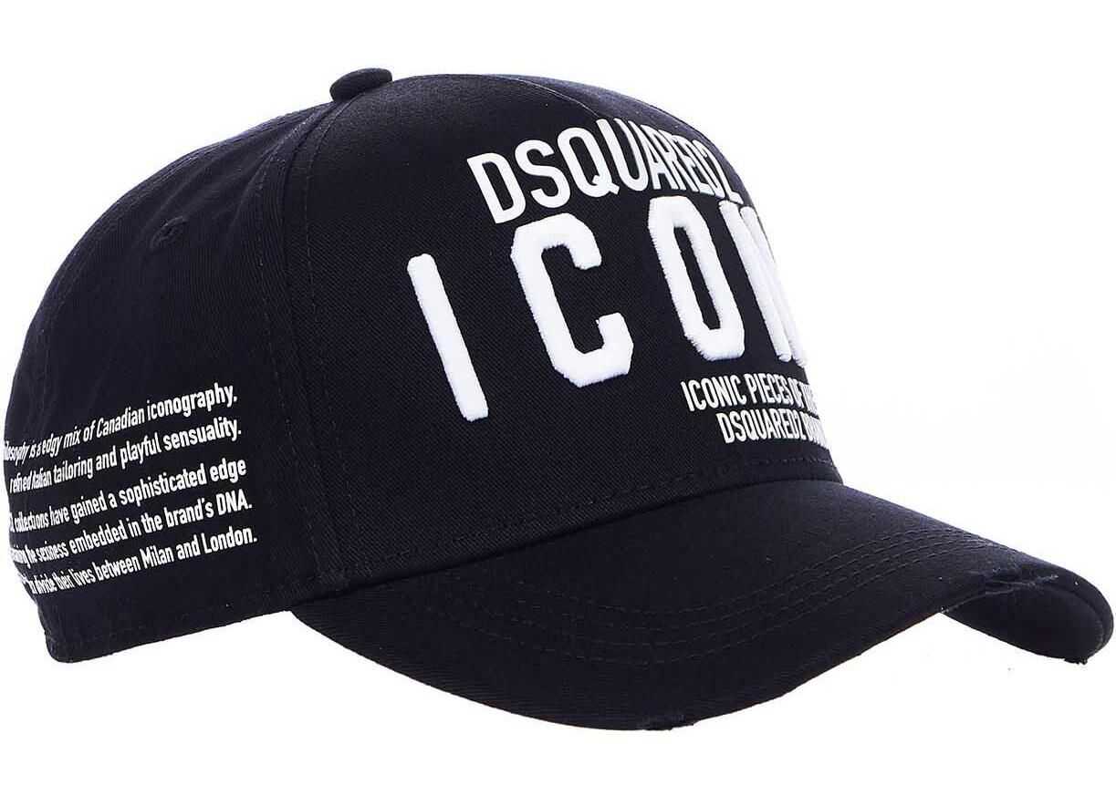 DSQUARED2 Hat ICON with patches White
