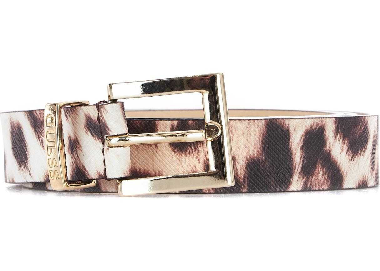 GUESS Faux leather belt Beige
