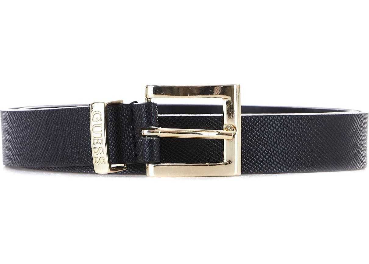 GUESS Faux leather belt Black