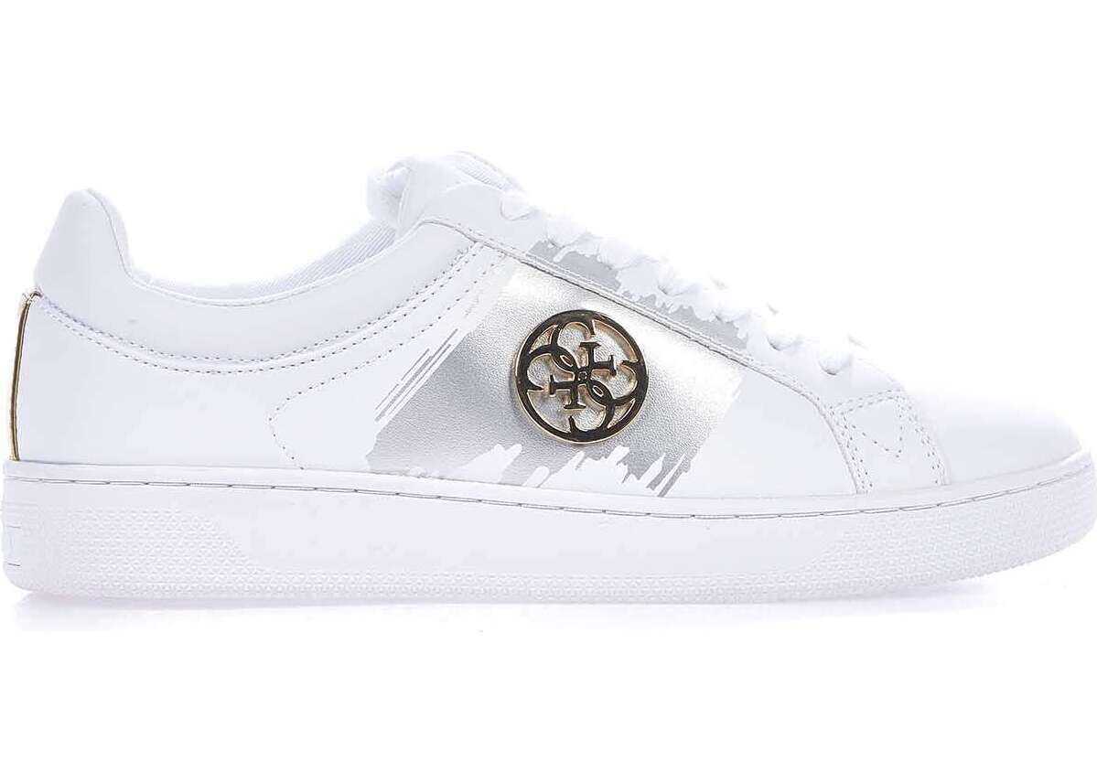 GUESS Sneaker with logo detail White