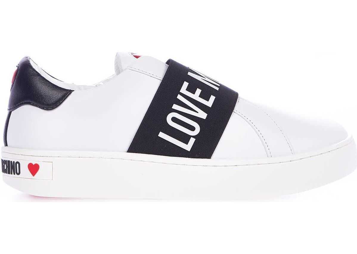 LOVE Moschino Slip on sneaker with logo detail White