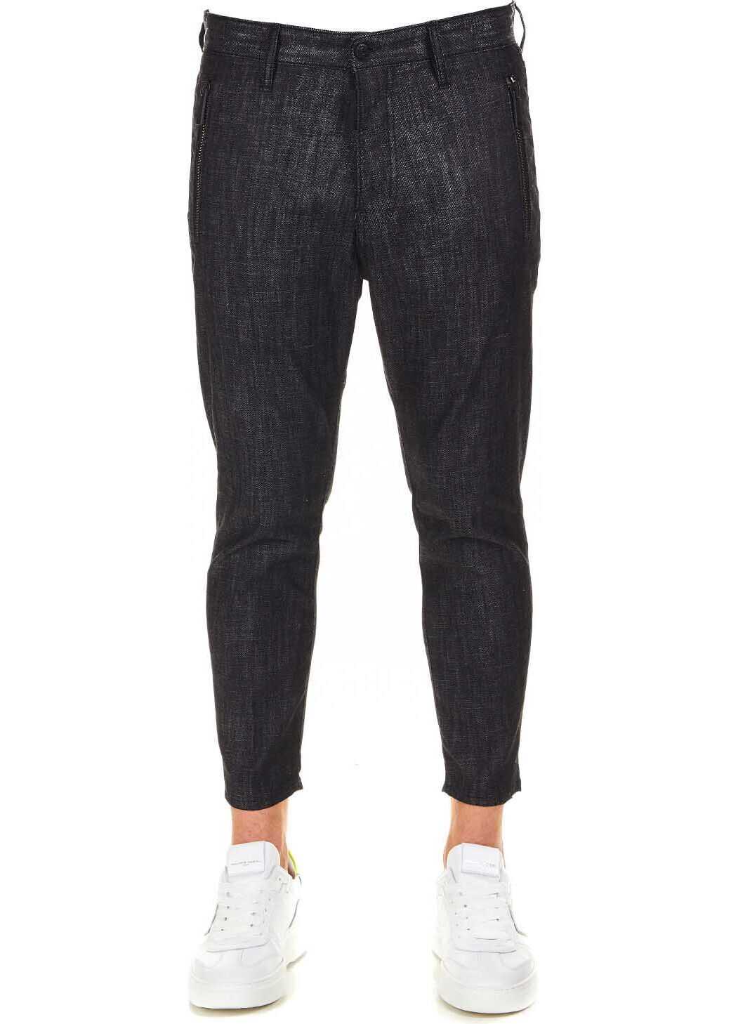 Blug DSQUARED2 Resin Treatment Skinny Techno Jean Black