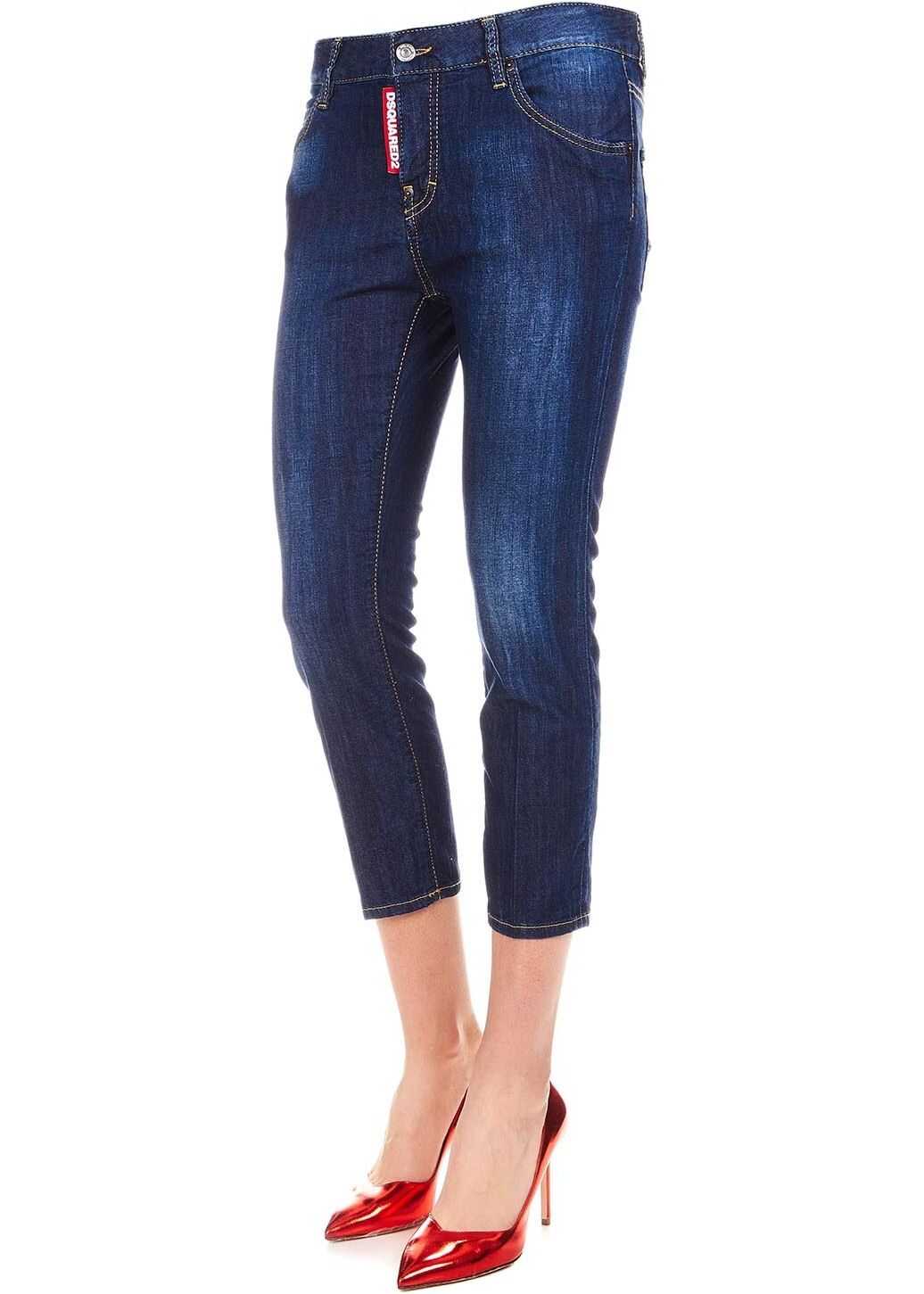 Blug DSQUARED2 Cool Girl Cropped Jean Blue