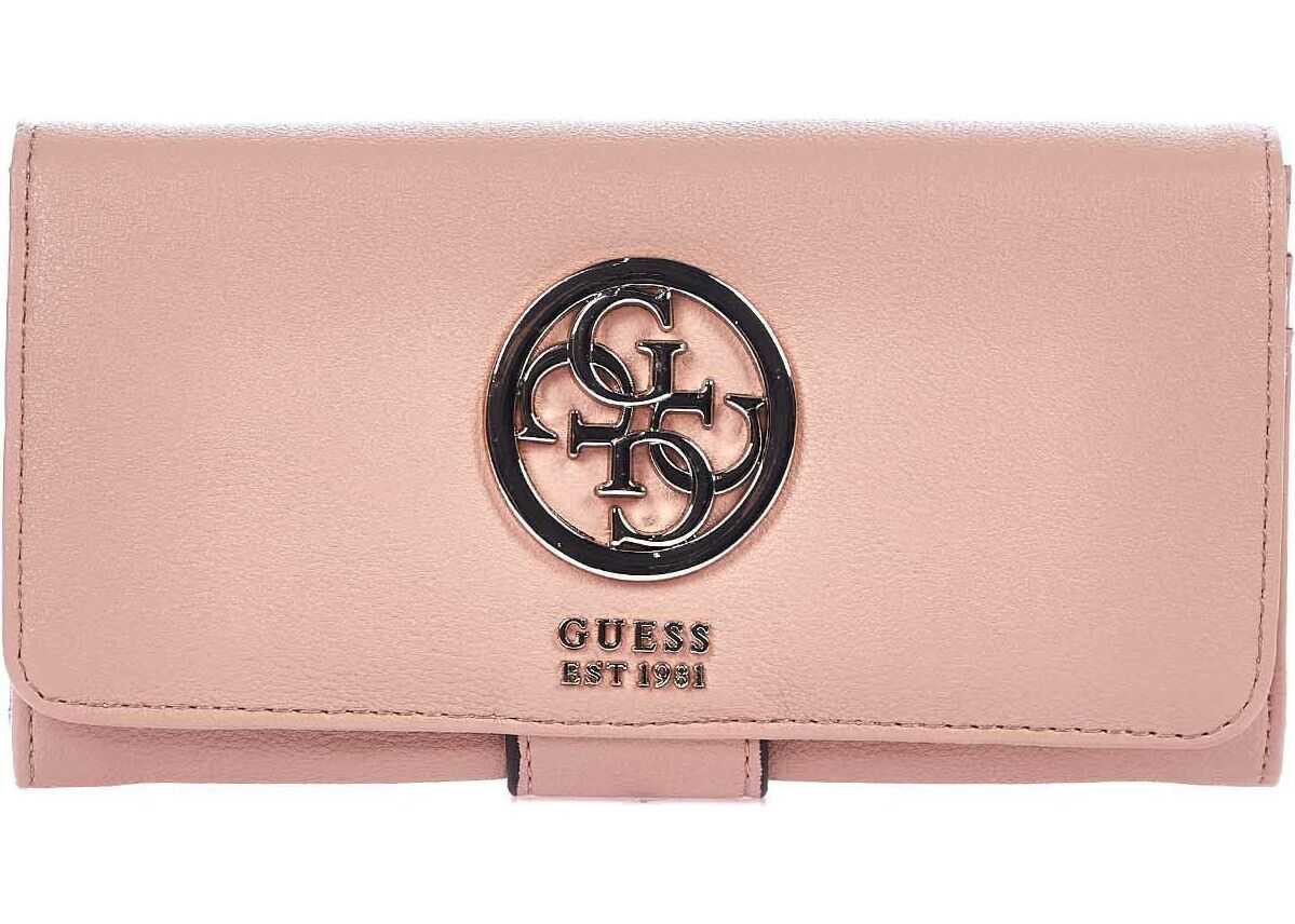 GUESS Wallet with logo Rose