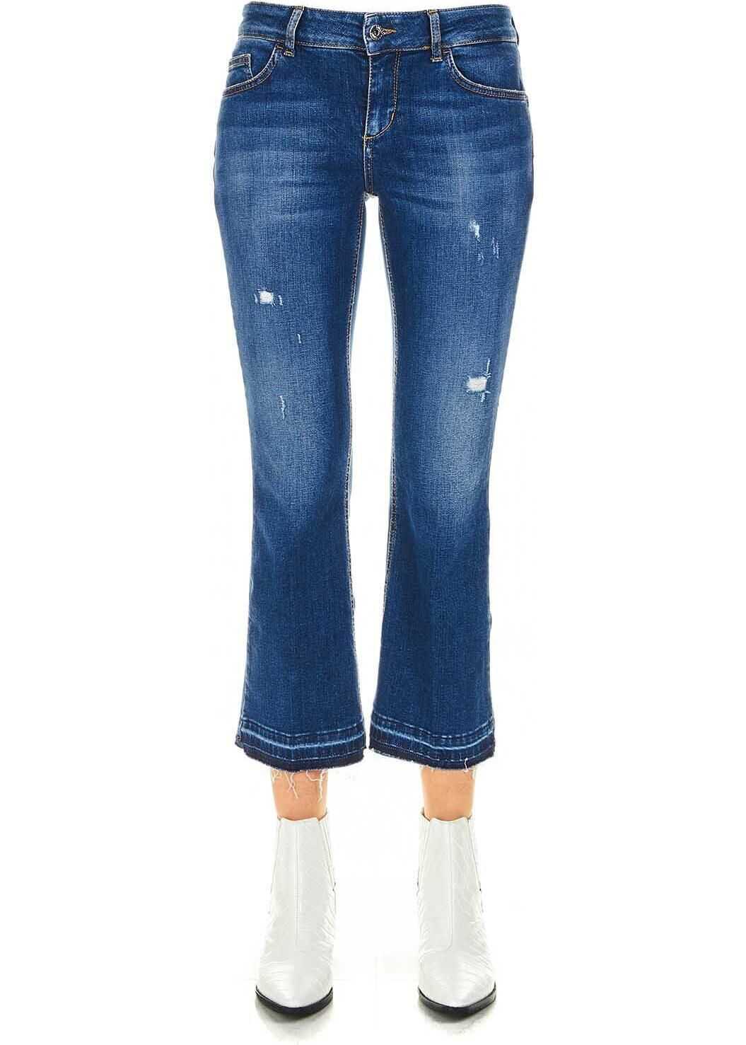 Blug Liu Jo Cropped flared jeans Blue