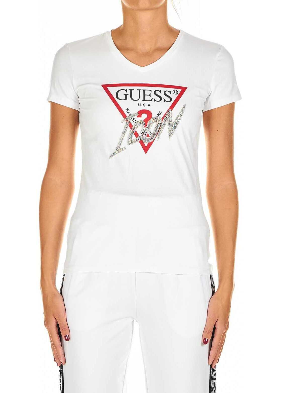 GUESS T-shirt with logo application White