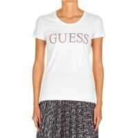 Bluze T-shirt with glitter logo Femei