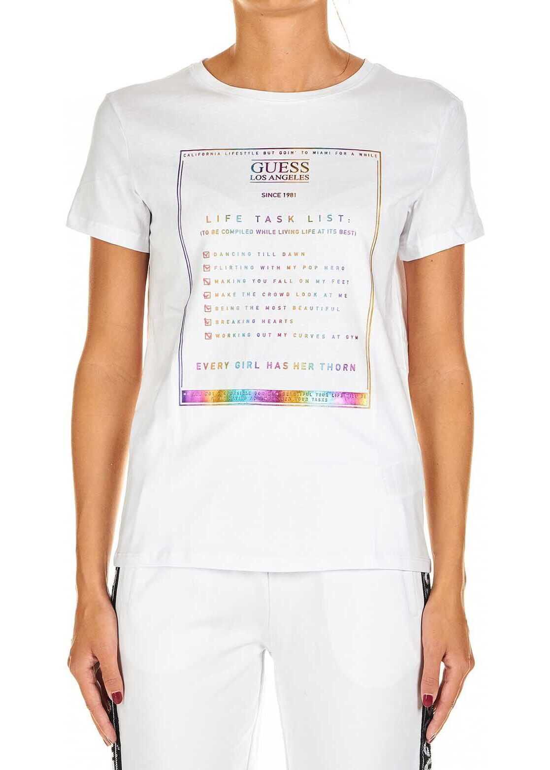 GUESS Printed T-shirt White