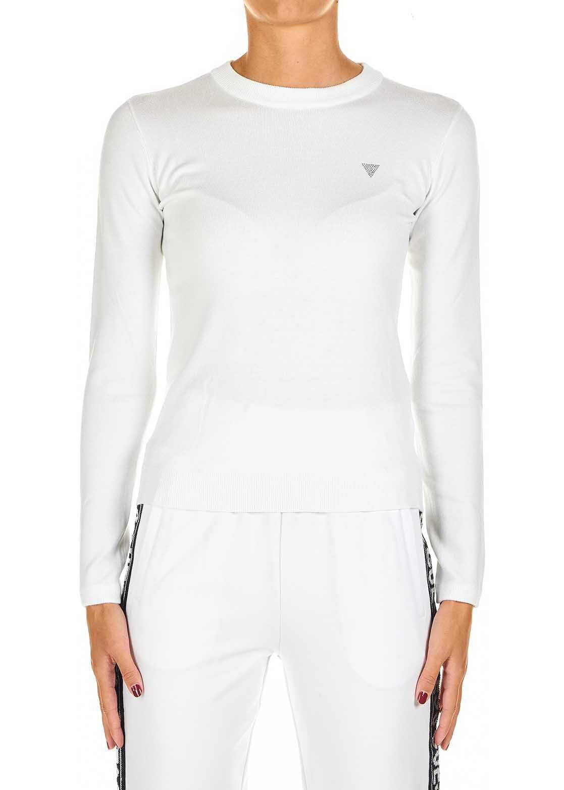GUESS Slim fit sweater White