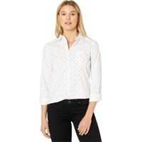 Camasi casual Long Sleeve Dot Stretch Poplin Shirt Femei