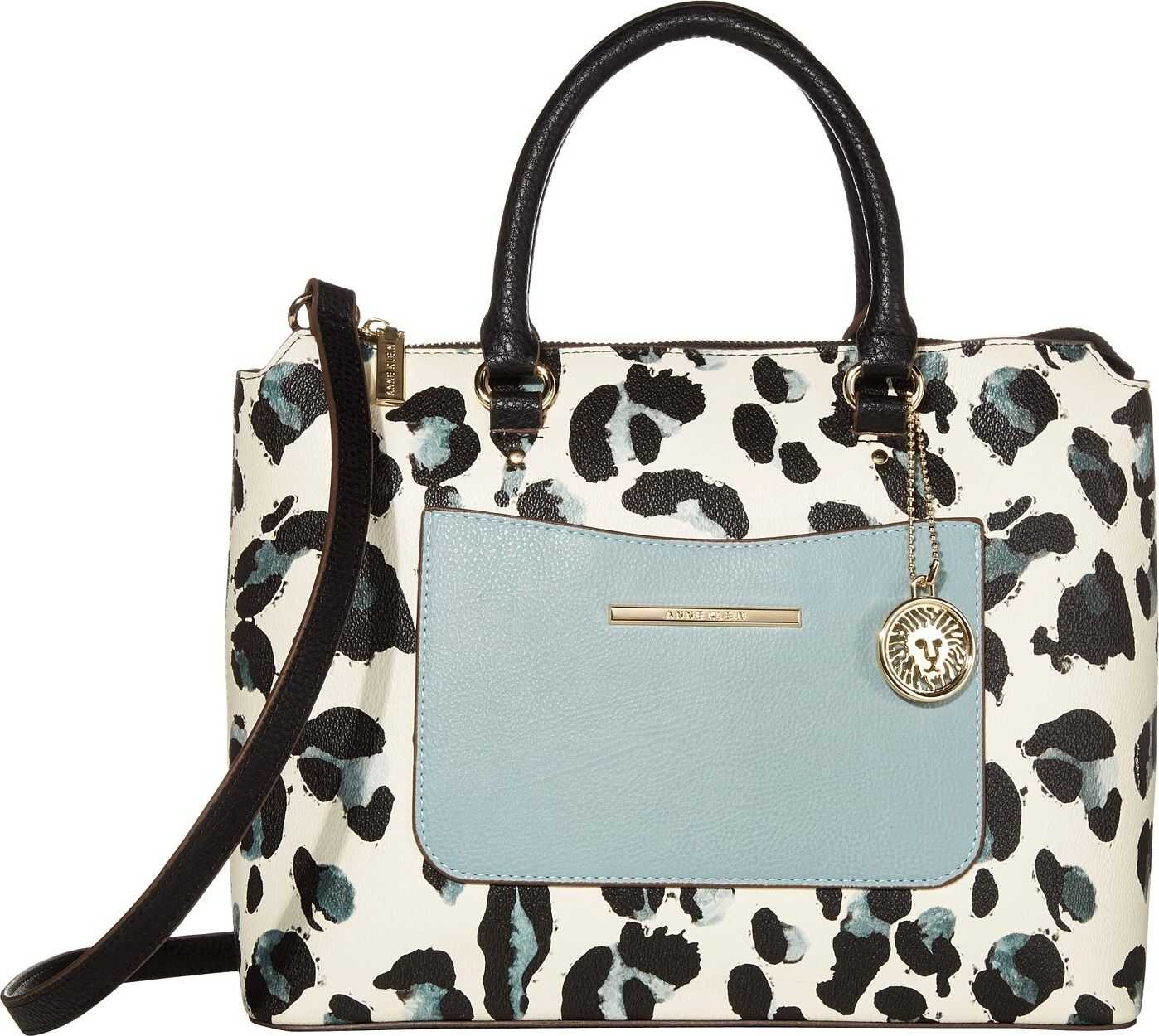 Anne Klein Top Zip Satchel Leopard