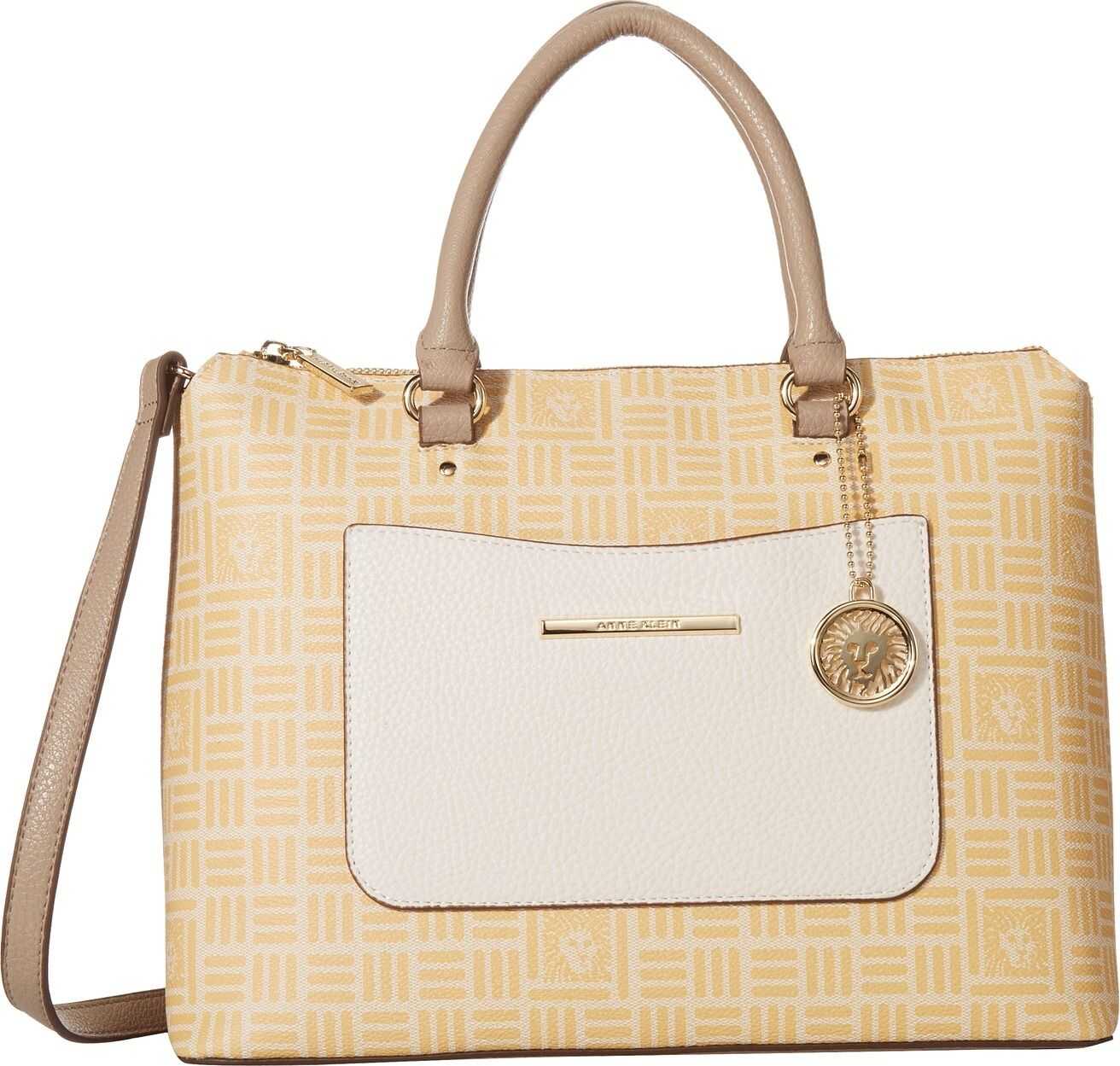 Anne Klein Top Zip Satchel Gardenia