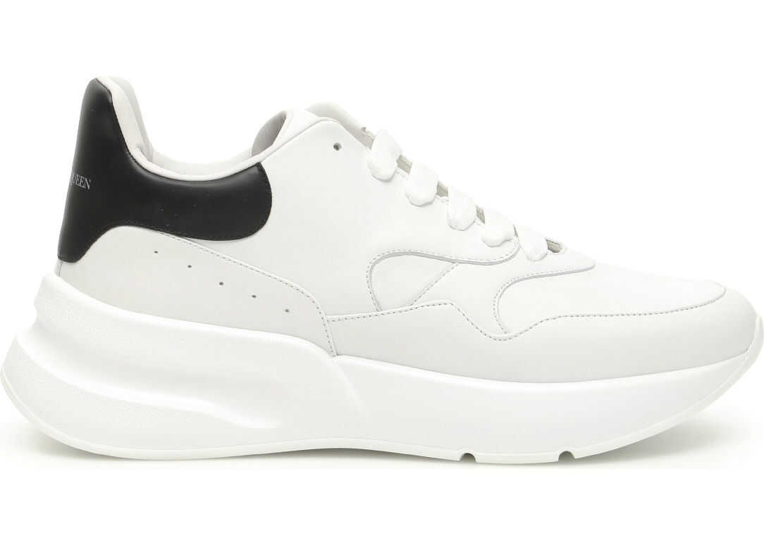 Alexander McQueen Oversize Running Sneakers OPTIC WHITE BLACK