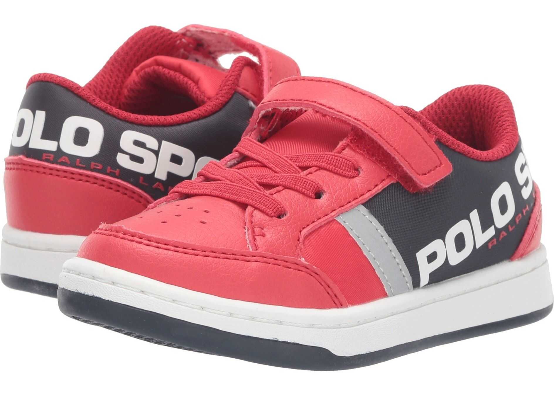 Polo Ralph Lauren Kids Belden PS (Toddler) Red Tumbled/Black Nylon/Silver Reflective