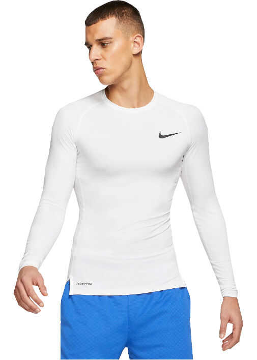 Nike Pro Tight-Fit Longsleeve Top White