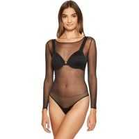 Body-uri Sheer Fashion Mesh Thong Bodysuit Femei