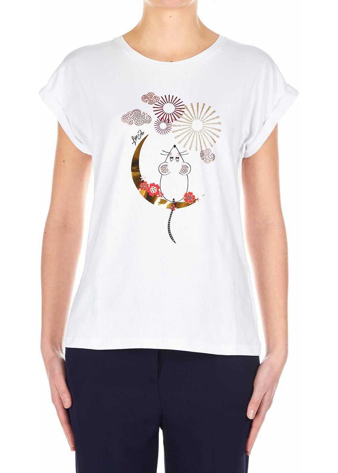 T-shirt with front print