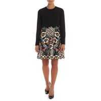 Rochii de zi Black Dress With Floral Embroidery* Femei