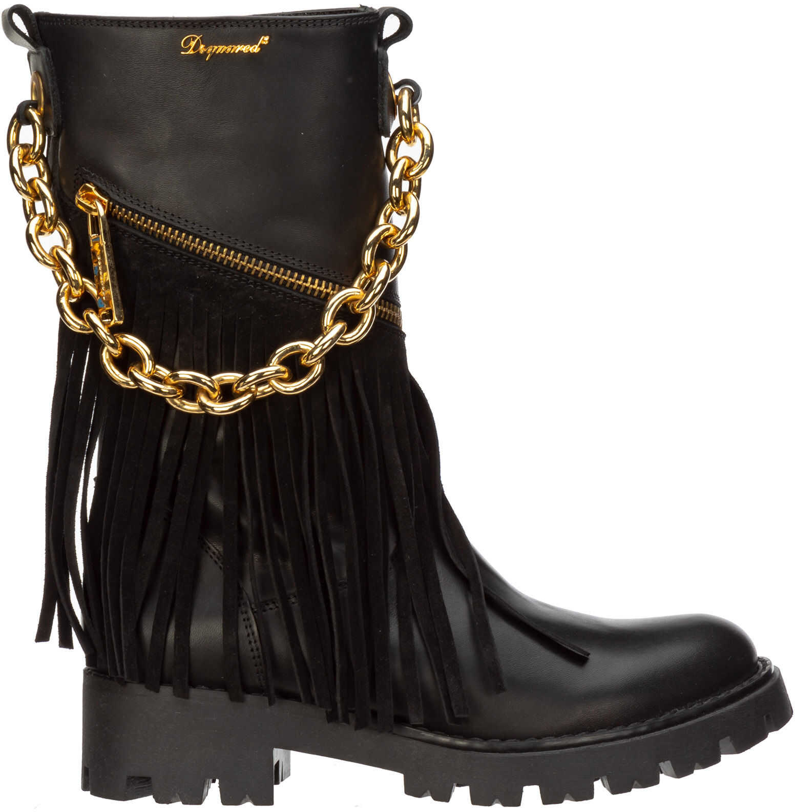 Cizma DSQUARED2 Boots Leather Black