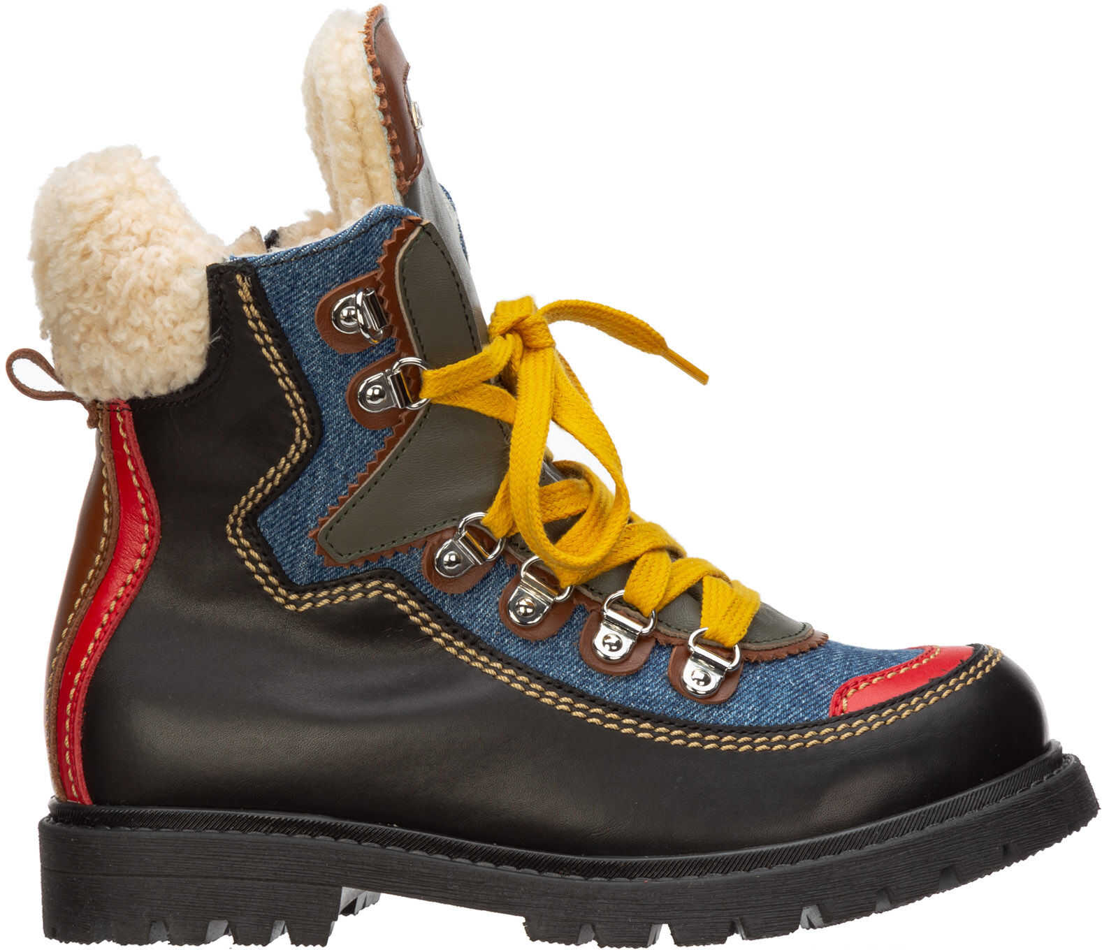 Cizma DSQUARED2 Boots Leather Black