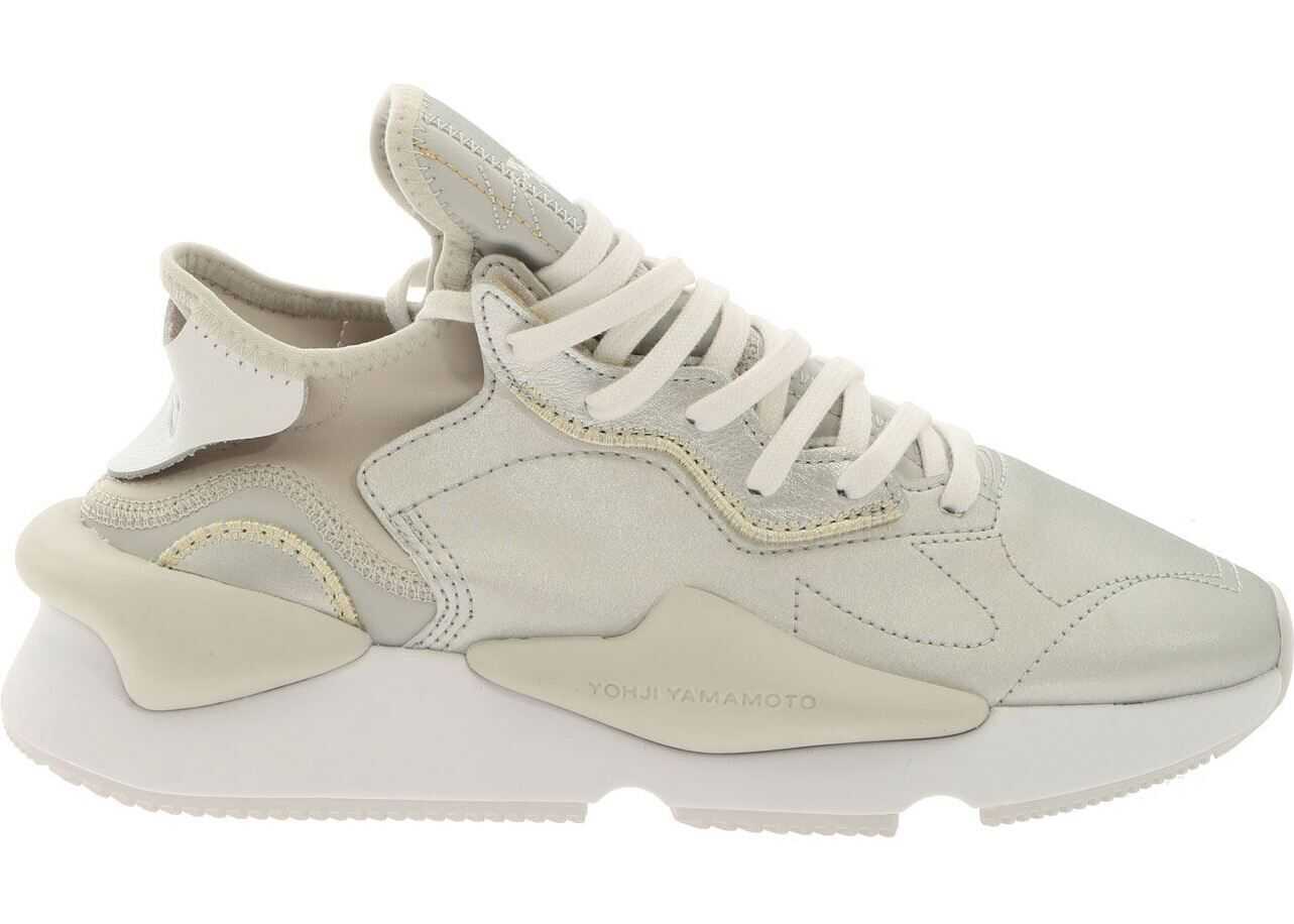 Y-3 Kaiwa Sneakers In Grey And Silver Grey
