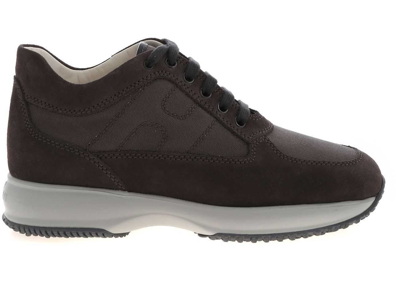 Hogan Interactive Sneakers In Anthracite Color Grey