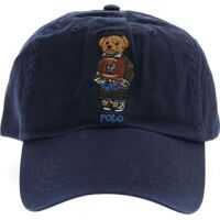 Sepci Ralph Lauren Polo Bear Embroidery Cap In Blue*