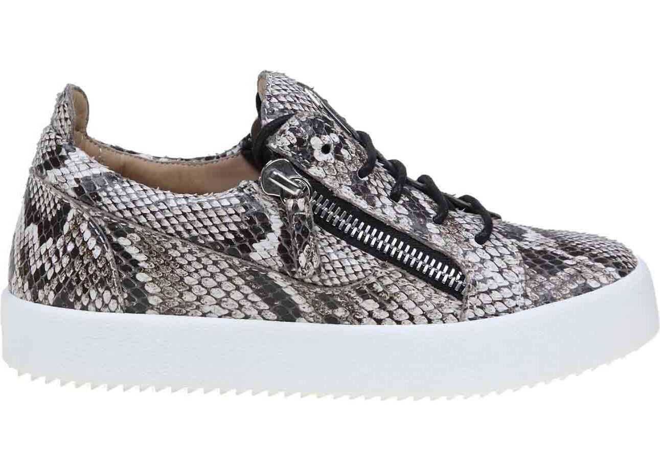 Giuseppe Zanotti Gail Python Leather Sneakers Animal print