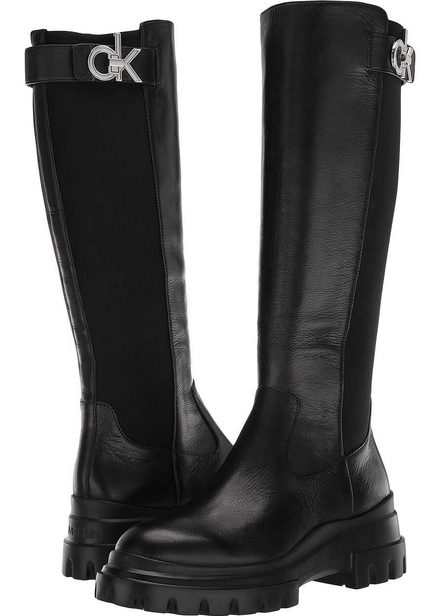 Cizma Calvin Klein Lonie Black Soft Tumbled/Neoprene