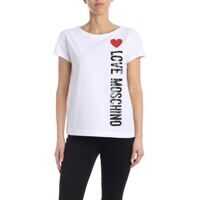 Tricouri Vertical Logo T-Shirt In White Femei