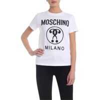 Tricouri Moschino Milano T-Shirt In White Femei