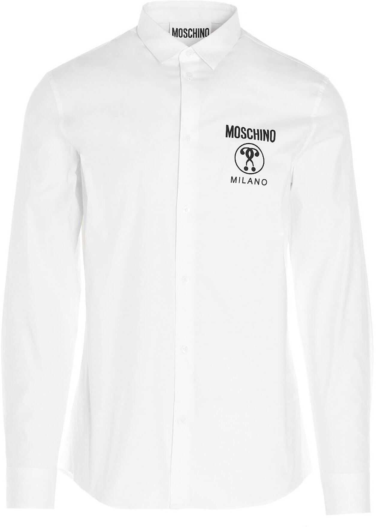 Camasa Moschino Logo Shirt In White White