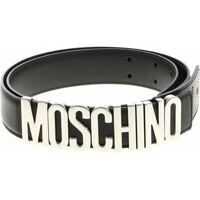 Curele Silver Moschino Logo Belt In Black* Femei