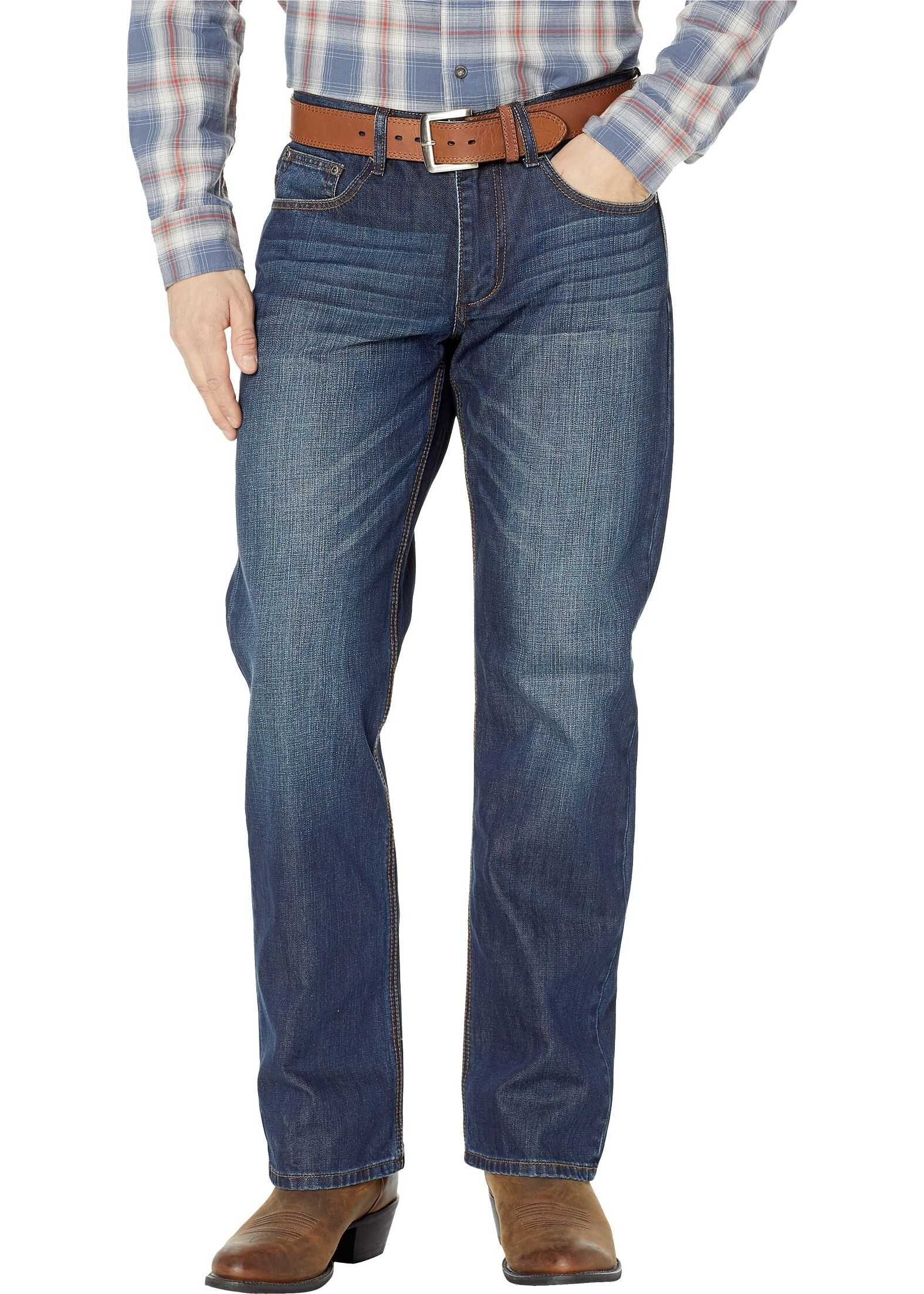 Blug Stetson Modern Fit with Wire Fence Embroidery Blue