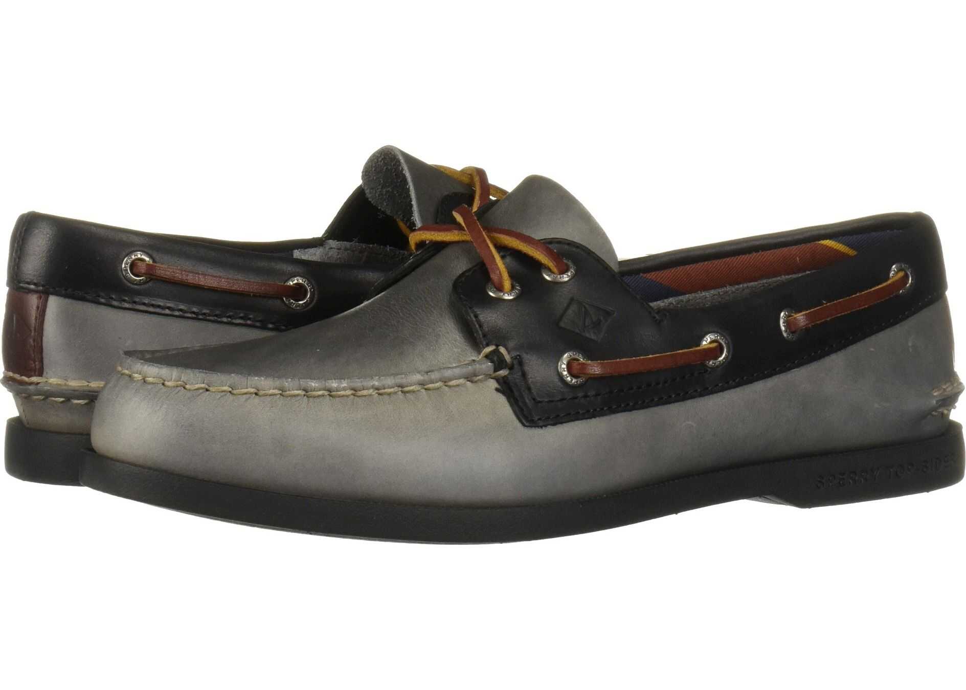 Sperry Top-Sider A/O 2-Eye Plush Varsity Grey/Black
