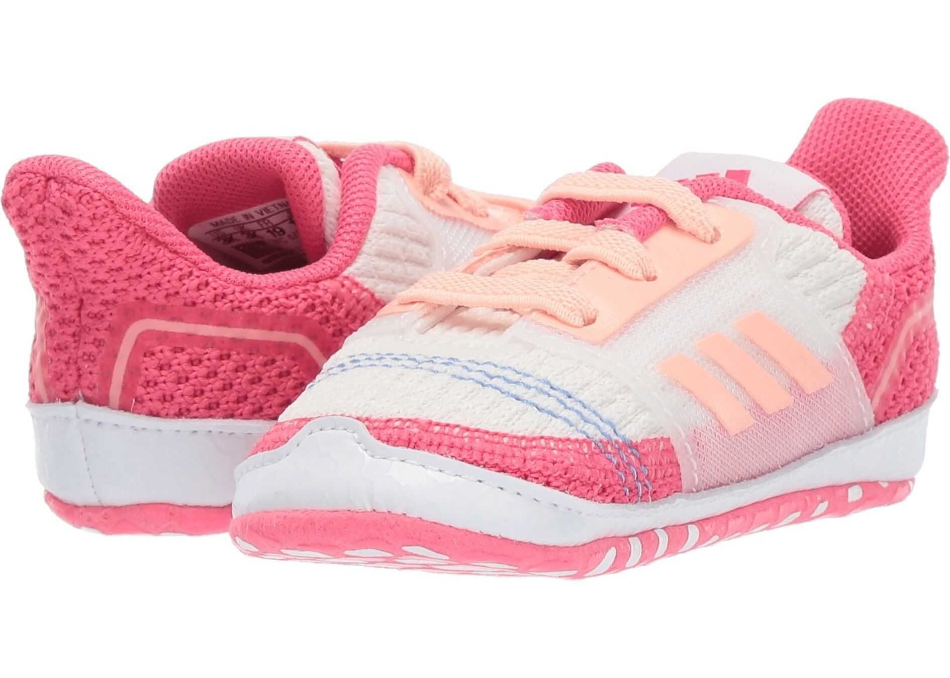 adidas Kids UltraCrib (Infant) White/Glow Pink/Real Pink