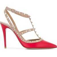 Pantofi cu toc Leather Heels Femei