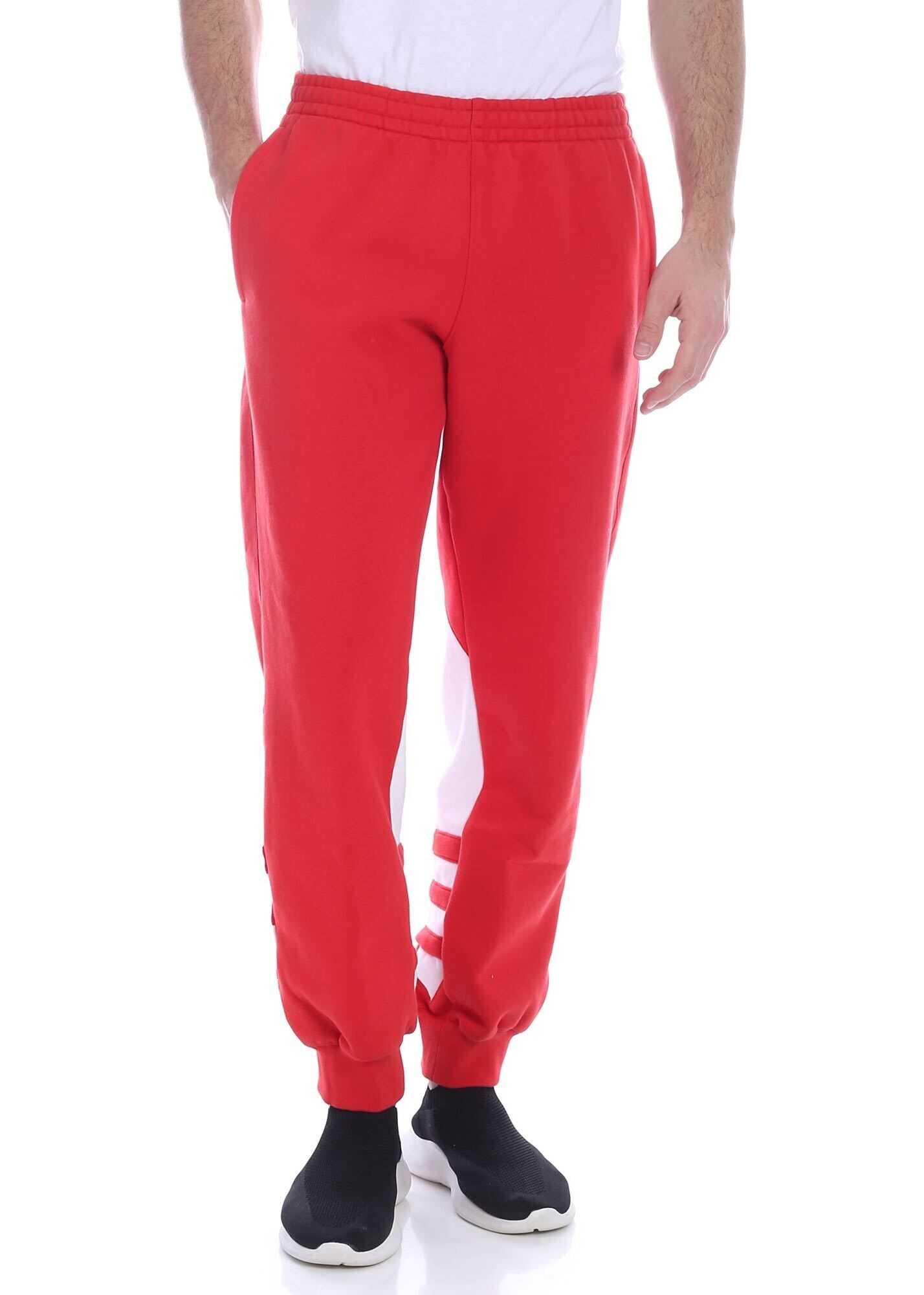 adidas Originals Big Trefoil Pants In Red Red