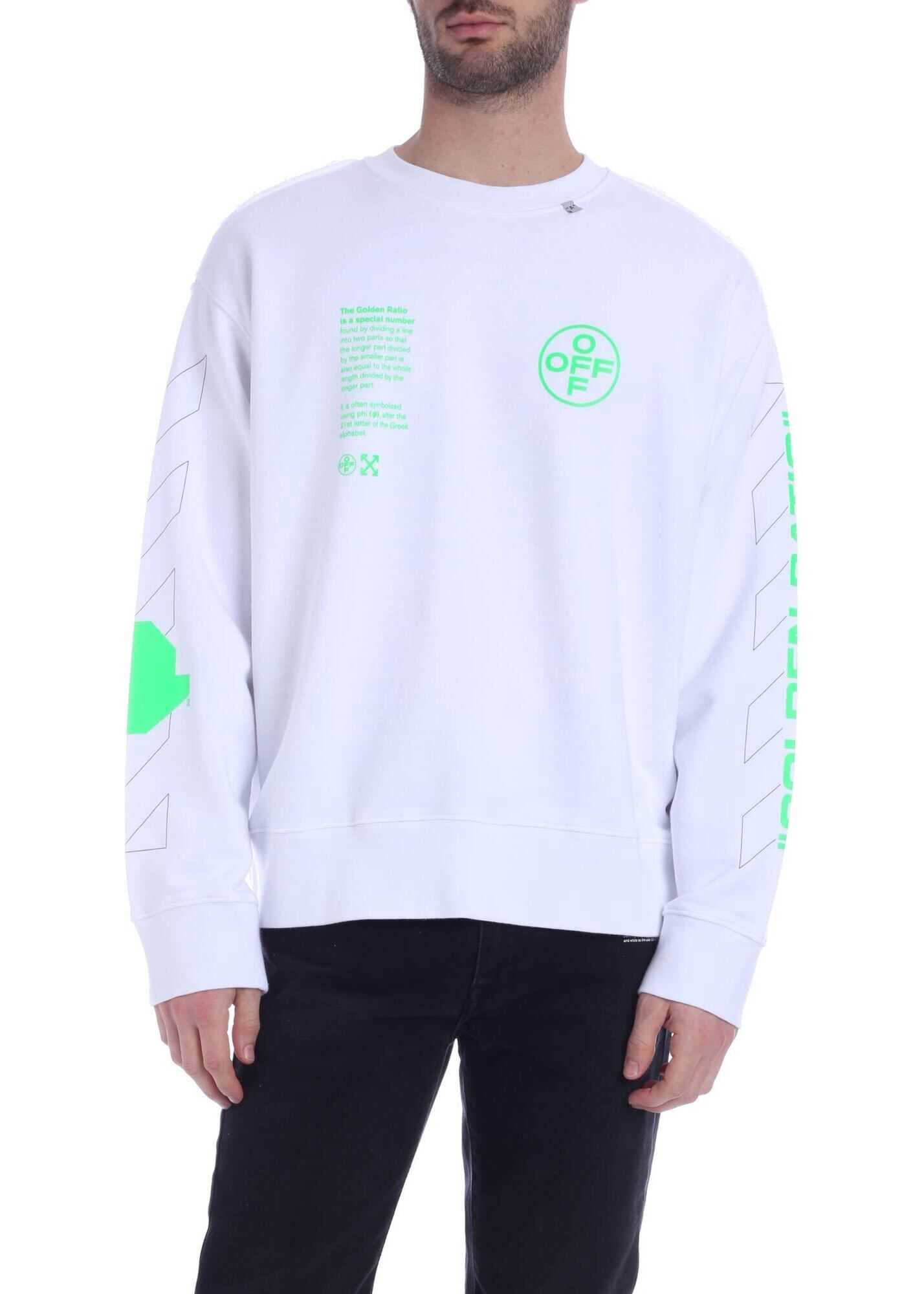 Bluza Off-White Arch Shapes Incompiuto Sweatshirt In White White