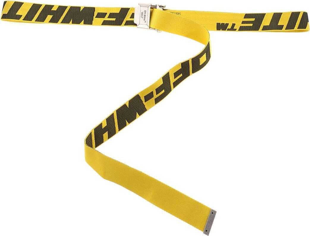 Off-White 2.0 Industrial Belt In Yellow And Black Yellow