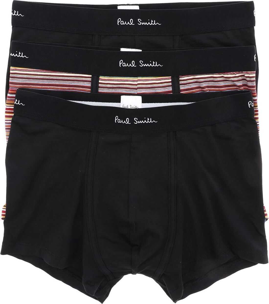 Paul Smith 3 Boxers Set With Branded Elastic* Black