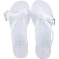 Slapi Luzzi Flip Flop Sandals In White Femei
