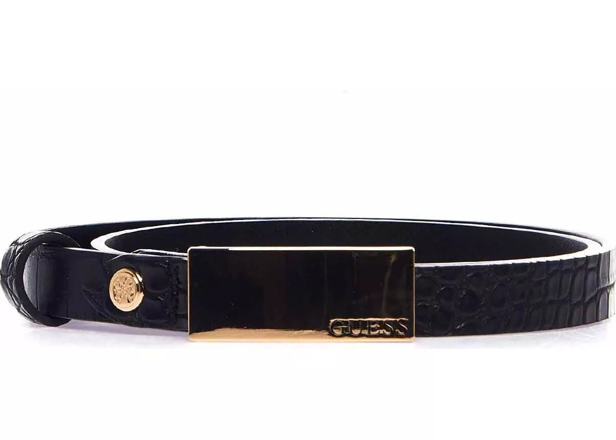 GUESS Belt with metallic details Black