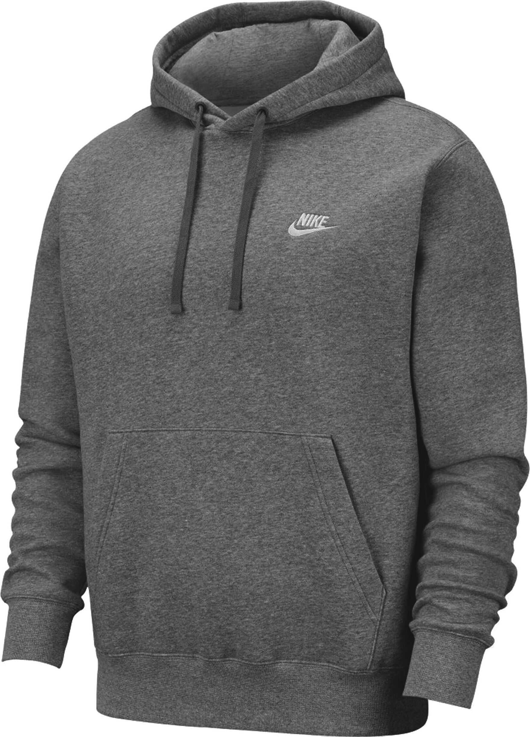 Nike M NSW CLUB HOODIE PO BB Gri/Argintiu