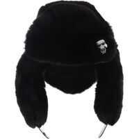 Sepci K/Ikonik Eco-Fur Hat In Black Femei