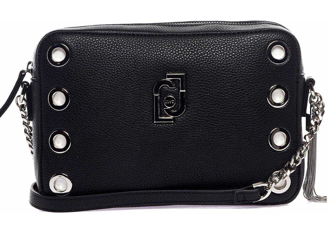 Liu Jo Crossbody bag with star studs Black