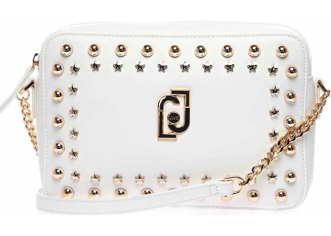 Liu Jo Crossbody bag with star studs White