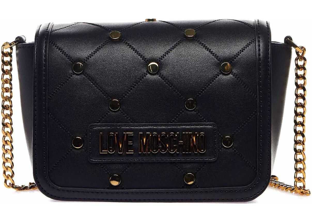 LOVE Moschino Crossbody bag with studs Black