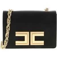 Genti tip postas Gold Logo Bag In Black Femei